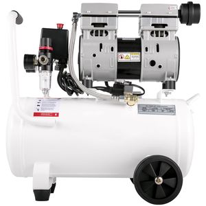Compressore d'aria portatile da 1 HP senza olio, con serbatoio in acciaio da 6,6 galloni, 750W, tipo pancake, per pneumatici, 115 PS, 115V/60Hz - Product Image 5