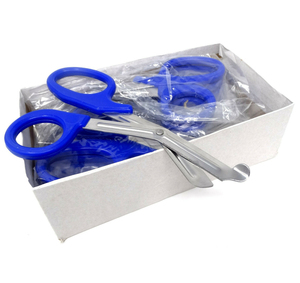 Ciseaux médicaux d'urgence pour traumatismes, robustes, en acier inoxydable, ciseaux de sauvetage professionnels à bout arrondi, outil utilitaire pour couper les bandages - Product Image 5