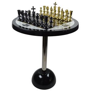 Juego de Ajedrez Artístico de Metal con Piezas Decorativas para un Moderno Juego de Mesa de Estrategia - Product Image 6