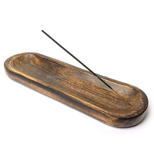 Wooden and Glass <b>Incense</b> <b>Holder</b> Wooden <b>Incense</b> Burner Set for Home Decoration From Indian Manufacturer - Product Image 2