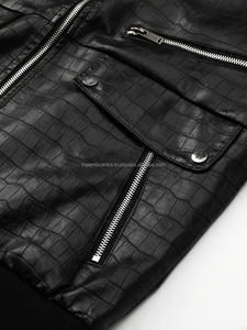 แจ็กเก็ตหนังแฟชั่นสำหรับผู้ชายเสื้อแจ็คเก็ตหนังสินค้าใหม่สไตล์2024โรงงานขายตรงสินค้ามาใหม่ - Product Image 5