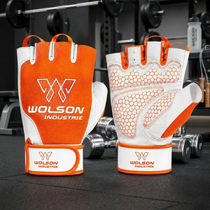 Guantes de Ejercicio de Medio Dedo, Transpirables, Ligeros, con Soporte de Agarre para Entrenamiento Físico, Gimnasio y Actividades Deportivas - Product Image 4