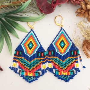 <b>Dropshipping</b> Ready Beaded Earrings Blind Shipping Beaded Earrings Solid Color Beaded Earrings Custom Factory Wholesale Beaded - Product Image 4
