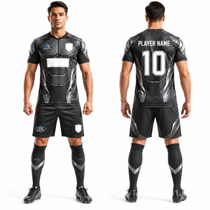 Uniforme de Fútbol Moderno al por Mayor, Ligero, con Malla de Ventilación, Control de Sudor, Poliéster Reciclado Premium, para Competencia Atlética - Product Image 1