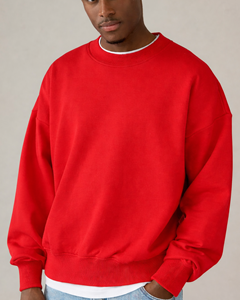 Sudadera Personalizada Unisex de Alta Calidad, Cuello Redondo, Algodón Liso, con Bordado e Impresión de Logotipo - Product Image 2