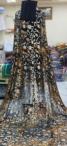 ชุดแต่งงานฟารันซาวีขายดี คุณภาพสูง ผ้าไหมแท้ 100% ระบายอากาศได้ดี พิมพ์ลายหลากสี ประดับคริสตัล ดีไซน์แบบดิรัก โซมาลี ทอแบบดั้งเดิม - Product Image 3