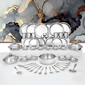 Delight 61 PCS Stainless Steel <b>Dinnerware</b> <b>Set</b> for 6 People - Product Image 1