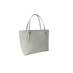 Womens White Leather Tote <b>Bag</b> Large Capacity Top Handle Purse Elegant <b>Work</b> Travel Daily Shoulder <b>Bag</b> Beach MOQ 100 - Product Image 6