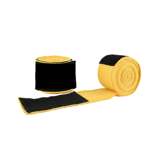 Bandages de boxe en coton de haute qualité, confortables, les plus vendus, avec support de poignet élastique réglable, couleur et logo personnalisables, motif uni - Product Image 4