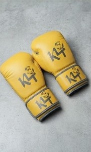 Gants de boxe en cuir de vachette KL à lacets, pour MMA, Muay Thai, Kickboxing, respirants, durables, pour l'entraînement en toutes saisons - Product Image 6