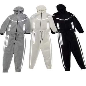 Conjuntos deportivos de algodón 100% para hombre, ropa deportiva para gimnasio, entrenamiento, ropa deportiva de tejido técnico. - Product Image 1