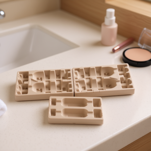 Emballage cosmétique en pulpe de papier moulée biodégradable du fabricant vietnamien pour les organiseurs de maquillage sans plastique - Product Image 2