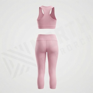 Seamless Sportswear Solid <b>Cross</b> Bra Fitness Strap High Waisted Quick Dry Running Pants Work Sets Women Gym Activewear - Product Image 2