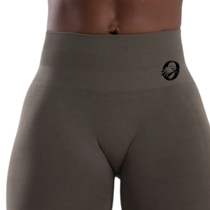 Dark Gray Casual Women's High Waist Seamless Thin Knitted Gym <b>Leggings</b> Comfortable Stretch Fitness Yoga <b>Workout</b> Running for - Product Image 5