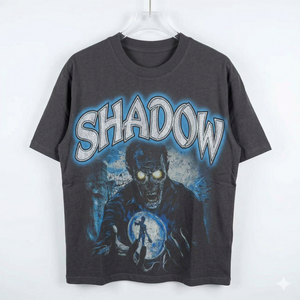 T-shirt en coton pour homme, style hip-hop, rétro, surdimensionné, respirant, MIXED EMOTION, avec motif diamant - Product Image 1