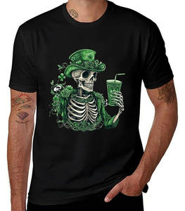 Camisetas de Punto con Cuello Redondo 100% Algodón de Alta Calidad al por Mayor 2025 para Hombre, Camisetas Informales de Verano de Manga Corta Transpirables con Logotipo Personalizado - Product Image 1