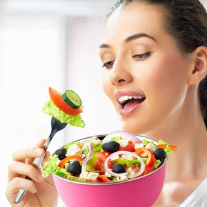 <b>Plastic</b> Coated Stainless Steel Microwave Safe Euro Serving Reheating Food Storage Mixing <b>Bowls</b> with Lid Kitchenware Item - Product Image 3