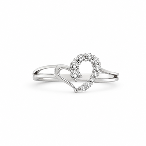 Bague de promesse de mariage plaquée or jaune 18 carats, diamant rond brillant, cadeau romantique pour la Saint-Valentin, bague en moissanite faite à la main - Product Image 3