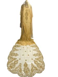 Conjunto Completo de Dirac Nupcial Somalí de Tela Chifón con Mangas Largas y Bordado para Todas las Temporadas - Product Image 5