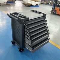 Chariot d'atelier professionnel 424 pièces avec outils inclus – Armoire à outils et boîtes à outils pour garage