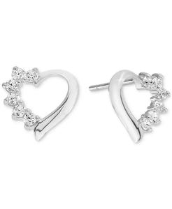 Zirconi cubici (1/4 ct. T. w.) Orecchini fiocco in argento Sterling (disponibili anche in oro 14k su argento Sterling) | Macacy's - Product Image 1