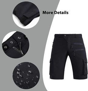 Shorts de cyclisme VTT résistants à l'eau pour hommes avec logo personnalisé, pantalons de trail tout-terrain, vêtements de motocross et de dirt bike, usine OEM - Product Image 1