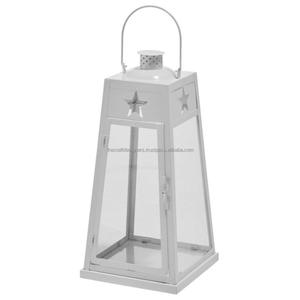 Decoración colgante, FAROL DE Metal, venta al por mayor, portavelas marroquí, artesanías de Metal pulido de níquel, farol árabe para la venta - Product Image 2