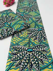 Tela Africana de Algodón 100% con Estampado de Cera y Ankara, Colores Intensos, Diseños Únicos para Ropa, Manualidades y Accesorios - Product Image 2