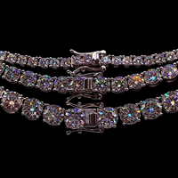 AMBER JEWELS Bracelets unisexes de luxe en or massif 18 carats avec pierre naturelle taille radiant, style Hip Hop, certifiés IGI, sertissage griffe, chaîne et maillons