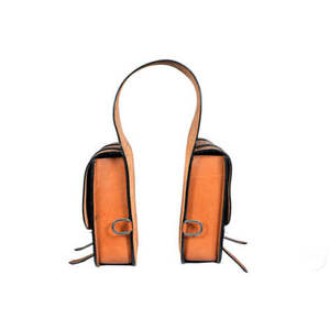 Sacoche en cuir pour selle de cheval western et moto, artisanale, sculptée à la main, 100% cuir de buffle, couleur et logo personnalisables - Product Image 3