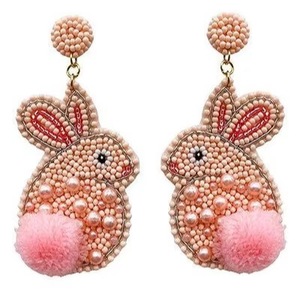 Pendientes con forma de animal lindo, joyería clásica de boda con perlas de imitación - Product Image 2