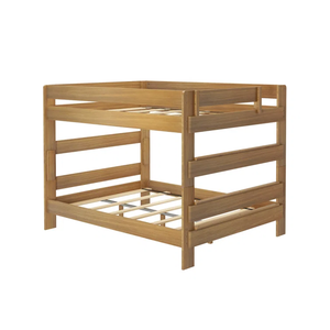 Vente en gros de lit double en bois avec échelle lit jumeau standard en bois massif pour chambre d'enfant adulte meubles de chambre à coucher - Product Image 1