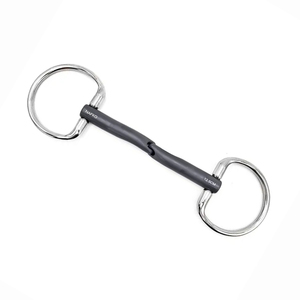 Novedad: Bocado de caballo de titanio con anillo fijo y enlace de cobre, equipo ecuestre premium para compradores mayoristas internacionales - Product Image 1