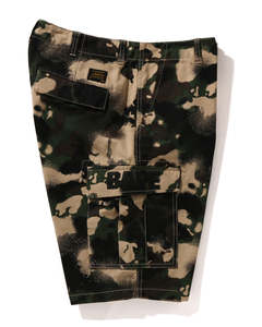 Pantalones Cortos Cargo de Camuflaje para Hombre, Cintura Media Elástica, Estilo Casual, 100% Poliéster, Lona Transpirable, Estampado por Sublimación con Diseño de Tiburón - Product Image 3