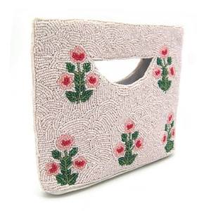 Colorful Indian Handmade Beaded Bag Luxury Ethnic Craft Durable Trendy Style Premium Eth <b>Crystal</b> Fashion Accessory Casual Purse - Product Image 3