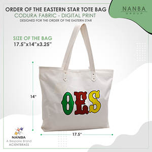 Sac fourre-tout blanc OES – Sac à bandoulière en Codura et polyvinyle avec portefeuille assorti |   Matériau imperméable et design d'emblème OES - Product Image 6