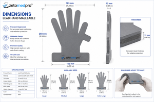 Retractor manual de plomo ZETOMEDPRO, instrumento quirúrgico ortopédico de estaño maleable, 30.5cm - Product Image 3