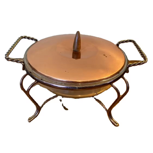 Pure <b>Copper</b> Hot Set Bowl With <b>Handle</b> And Lids Polish Finished For Home Metal Serving Hot Set Bowl For <b>Kitchen</b> Use Kitchenware - Product Image 6