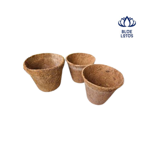 Macetas de Fibra de Coco Blue Lotus, Biodegradables y Ecológicas para Uso Doméstico, Sin Recubrimiento, Diseño Cuadrado, Estilo Vintage Clásico - Product Image 1