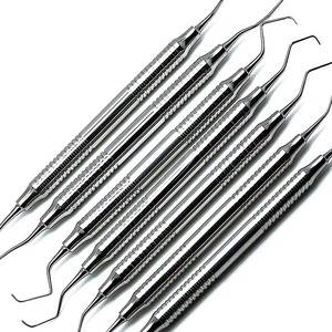 Juego de Instrumentos Quirúrgicos para Rellenos Dentales de Composite, 7 Piezas, Acero Inoxidable, Manual, Reutilizable, Agarre Ergonómico - Product Image 2