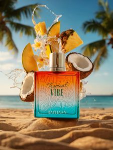 Perfume RAYHAAN TROPICAL VIBE 100ml de RAYHAAN Perfumes Original Dubai, Eau de Parfum Árabe de Larga Duración para Hombre y Mujer - Product Image 3