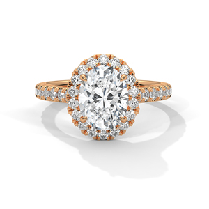 แหวนเพชรทองคำ 14K เพชรเพาะเลี้ยงในห้องปฏิบัติการ แหวนทองคำแท้ 18K สำหรับผู้หญิง สไตล์คลาสสิก รับรองโดย IGI แหวนหมั้น แหวนครบรอบ - Product Image 3