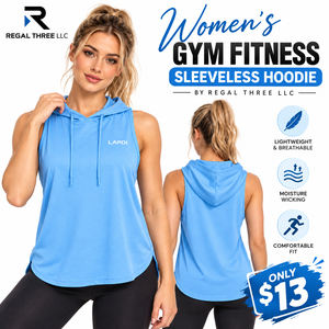 Womens Sleeveless <b>Hoodie</b> Breathable Lightweight Pullover Hooded Tank Top Gym <b>Workout</b> Summer Style <b>Hoodie</b> Cotton Polyester <b>Hoodie</b> - Product Image 1