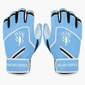 Guantes de Bateo SHAHI IMPEX de Cuero Azul Claro Tejido de Alta Calidad, con Logotipo Personalizado, Acolchados, Transpirables, con Cierre de Gancho y Bucle, Unisex, para Entrenamiento - Product Image 1
