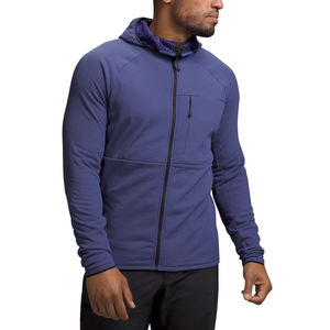 Sweat-shirt à capuche zippé gris pour homme, coupe classique, couleur unie, décontracté, pour l'automne, écologique, respirant, 100% coton, tissu éponge français - Product Image 6