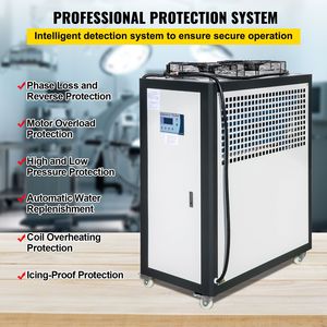 Refrigeratore d'Acqua Industriale Raffreddato ad Aria da 15 Tonnellate, 15HP 3KW 220V con Controllo Microcomputerizzato - Product Image 5