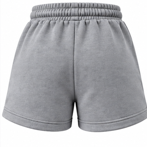 Shorts de sport orange et blanc pour filles, shorts d'été en molleton pour enfants, shorts pour filles avec bande latérale et taille élastique à cordon de serrage - Product Image 5
