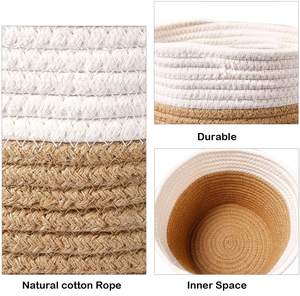 Paniers de rangement en jute tissés à la main de qualité supérieure pour l'organisation de la maison - Product Image 3
