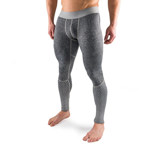 Leggings de Compresión Ligeros Personalizados para Hombre, Deportivos, para Correr/Entrenamiento en el Gimnasio, Colores Blanco/Negro - Product Image 2