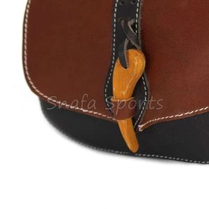 Bolsa de Herramientas Enrollable de Cuero 100% Auténtico al por Mayor, para Carpintero y Construcción, Impermeable, Personalización OEM Disponible - Product Image 4